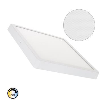 Square 24W LED CRI90 CCT Selectable Microprismatic Superslim Surface