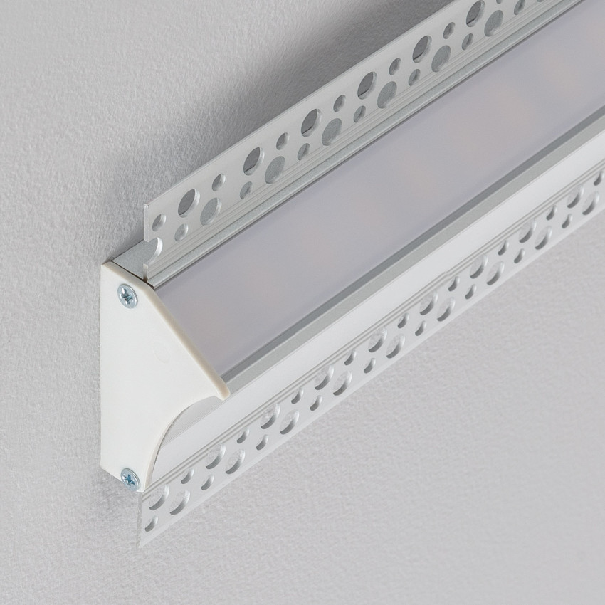 Recessed Aluminium Profile For Plasterboard With Continuous Cover For