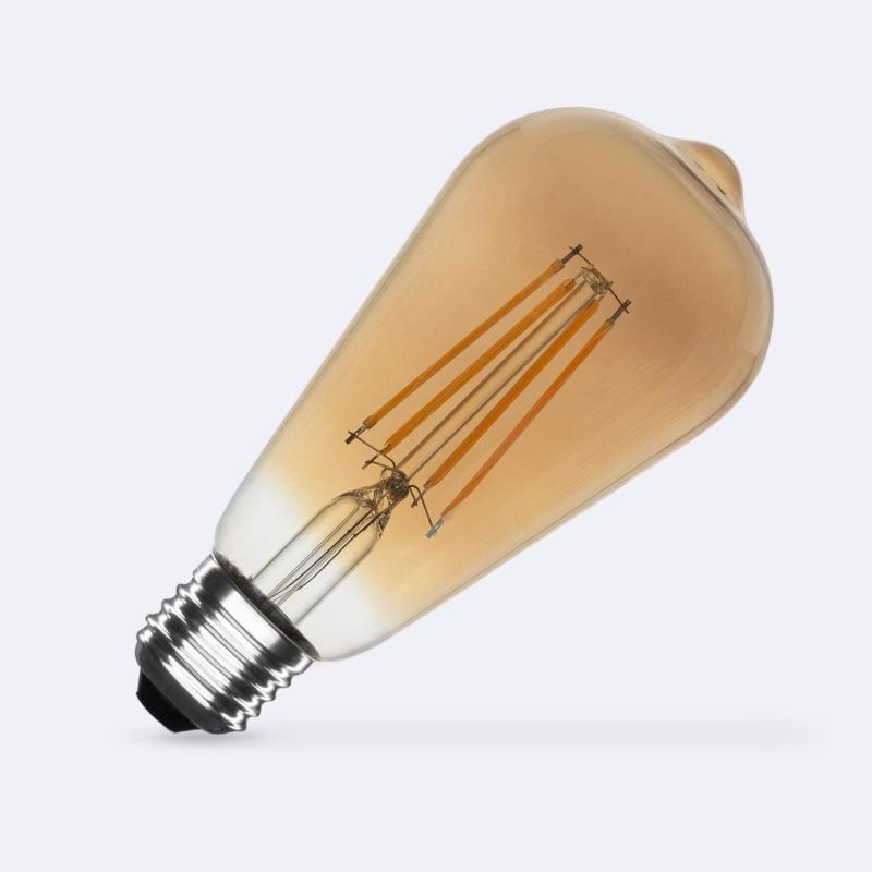 Produit de Ampoule LED Filament E27 6W 600 lm ST64 Gold