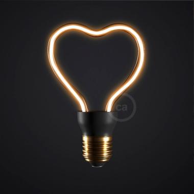 Produkt von LED-Glühbirne Filament E27 8W 330 lm Dimmbar Creative-Cables Art Heart SEG50148