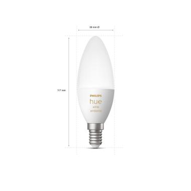 Prodotto da Lampadina LED Inteligente LED E14 5.2W 470 lm B39 Hue White Ambiance PHILIPS 