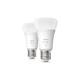 Product van Pack 2 st Slimme LED Lamp E27 9W 800 lm A60 PHILIPS Hue White 