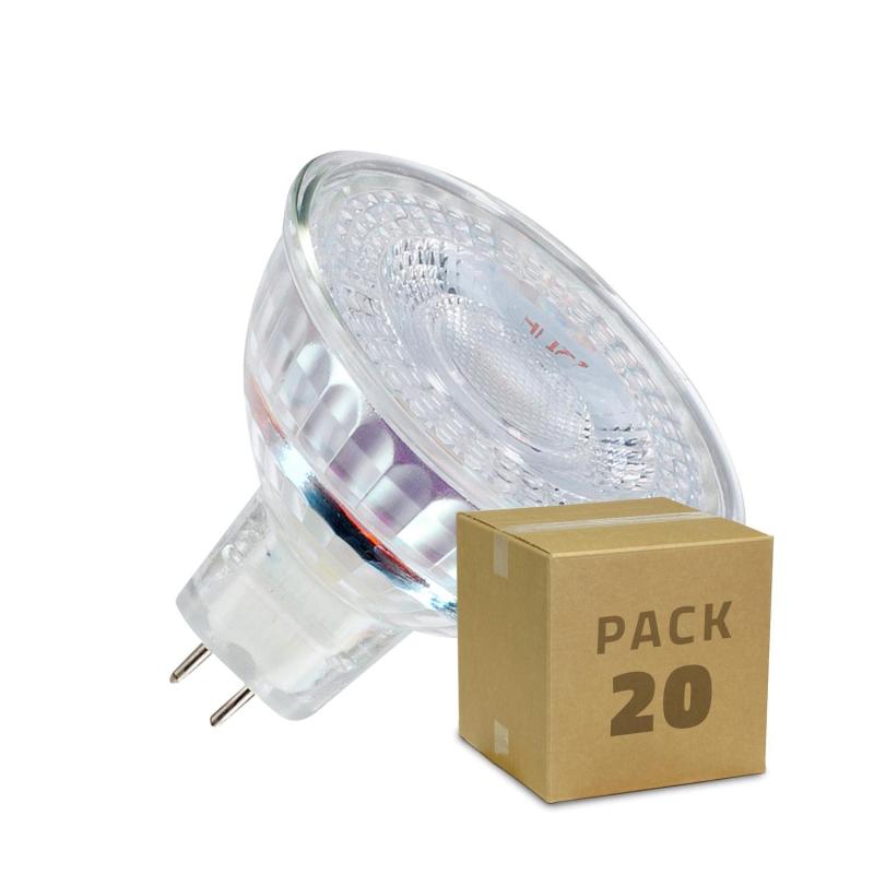 Produkt von 20-Pack LED-Glühbirnen 12V GU5.3 MR16 SMD-Glas  38º 5W