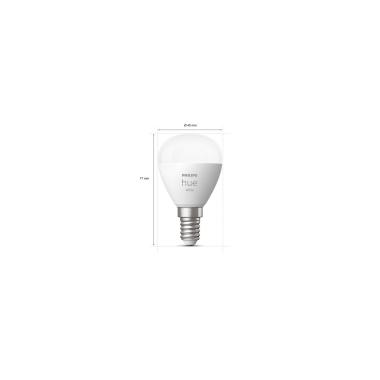 Produit de Pack 2 Ampoules LED Intelligentes E14 5.7W 470 lm P45 PHILIPS Hue White