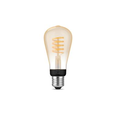 Produit de Ampoule LED Filament E27 7W 550 lm ST64 PHILIPS Hue White Ambiance 