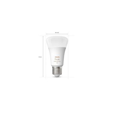 Product of Pack of 2 6.5W E27 A60 570 lm Smart LED Bulbs PHILIPS Hue White