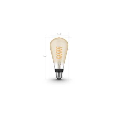 Produit de Ampoule LED Filament E27 7W 550 lm ST72 PHILIPS Hue White Edison