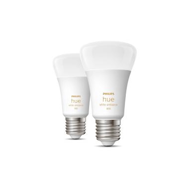 Produkt von 2er Pack LED-Glühbirnen Smart E27 6W 570 lm A60 PHILIPS Hue White