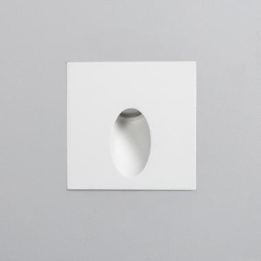 Product of 3W Ellis Square Recessed Outdoor Wall Light in White