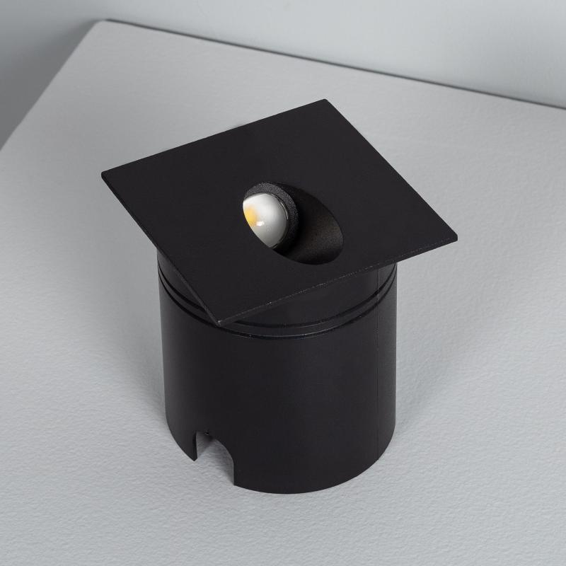 Produkt von LED-Wandeinbauleuchte 3W Quadratisch Schwarz Ellis