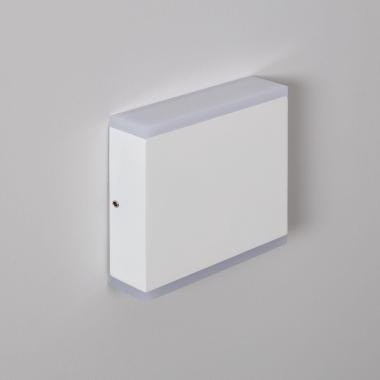 Produit de Applique Murale LED Extérieure Orus 6W Éclairage Double Face Carrée Blanche 