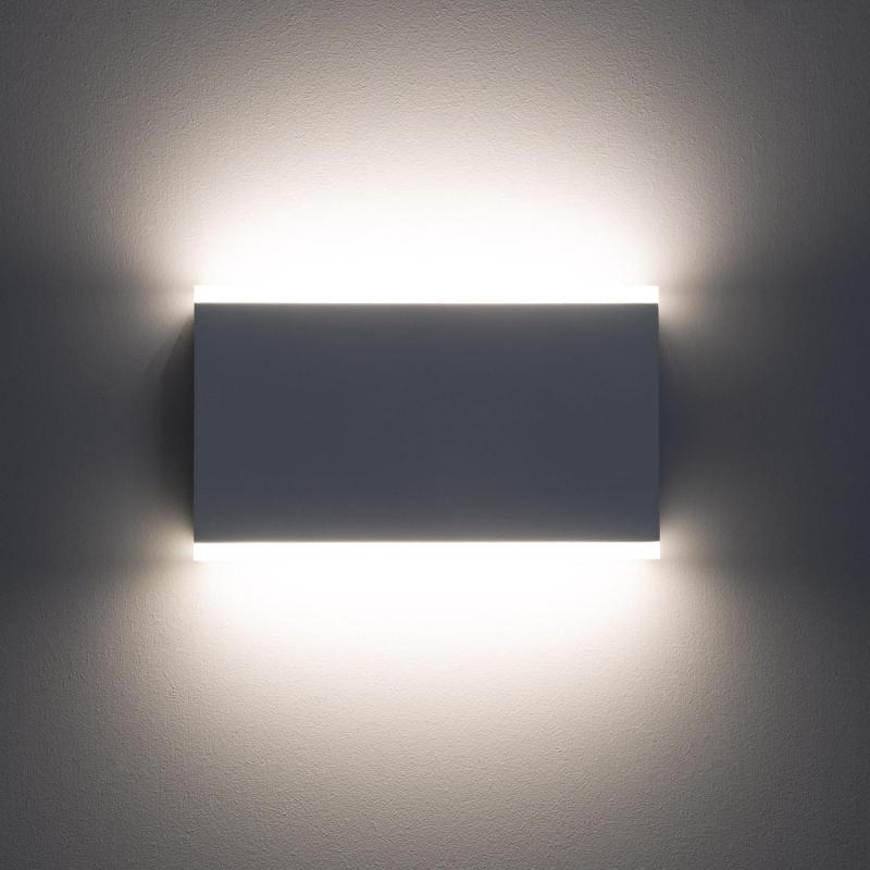 Prodotto da Applique da Parete per Esterno LED 10W Doppia Luce Rettangolare Bianco Hera