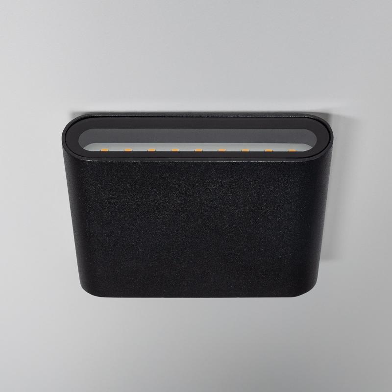 Prodotto da Applique da Parete per Esterno LED 6W Doppia Luce Quadrato Nero Zeus