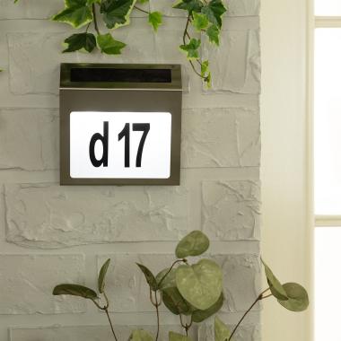 Product of Barua Home Outdoor Solar LED Wall Light for Numbering