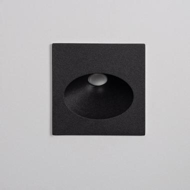 Product of 3W Coney Outdoor Recessed LED Wall Lamp in Black