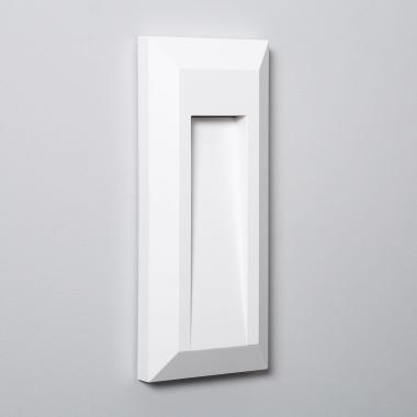 Product of 1W Gisli Rectangular Surface Outdoor LED Wall Light in White