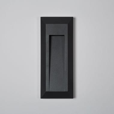 Product of 1W Gisli Rectangular Surface Outdoor LED Wall Light in Black