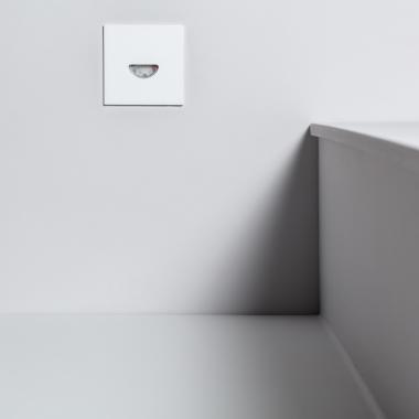 Produit de Balise LED Extérieure 2W Encastrable au Mur Carrée Guell Blanche