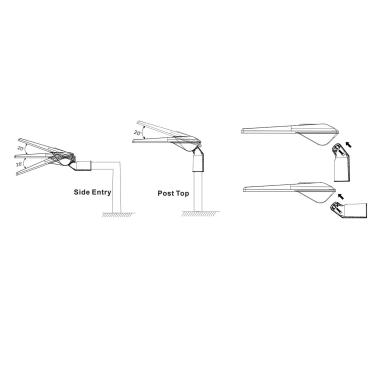 Product of 90W LED Street Light 5 Step Programmable PHILIPS Xitanium Infinity Street 