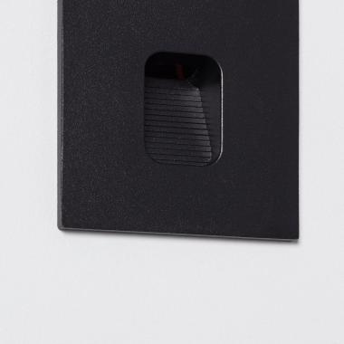 Product of 2W Grasset Square Aluminium LED Wall Spotlight in Black IP65