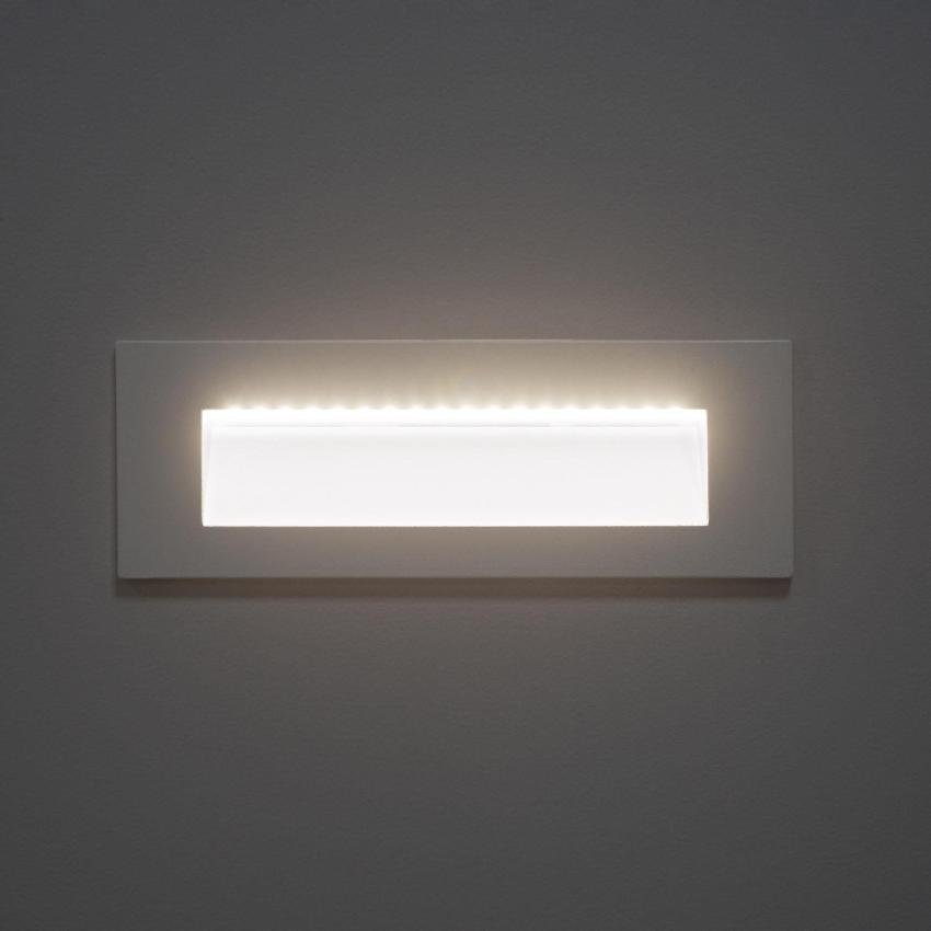 Product of 6W Groult Outdoor Rectangular Recessed LED Wall Light in White