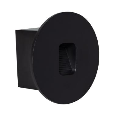 Product of 2W Grasset Round Aluminium LED Wall Spotlight in Black IP65