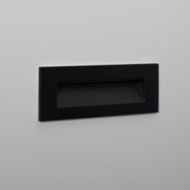 Product of 7W Groult Outdoor Rectangular Recessed Black LED Wall Light