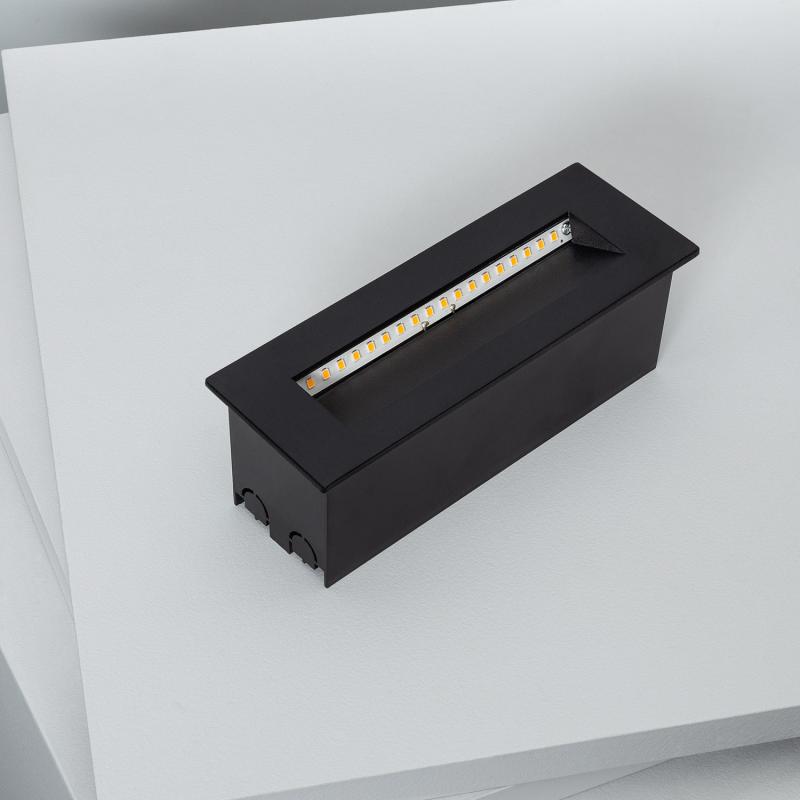 Product van Wandlamp Outdoor LED 7W Inbouw Rechthoekig  Zwart Groult
