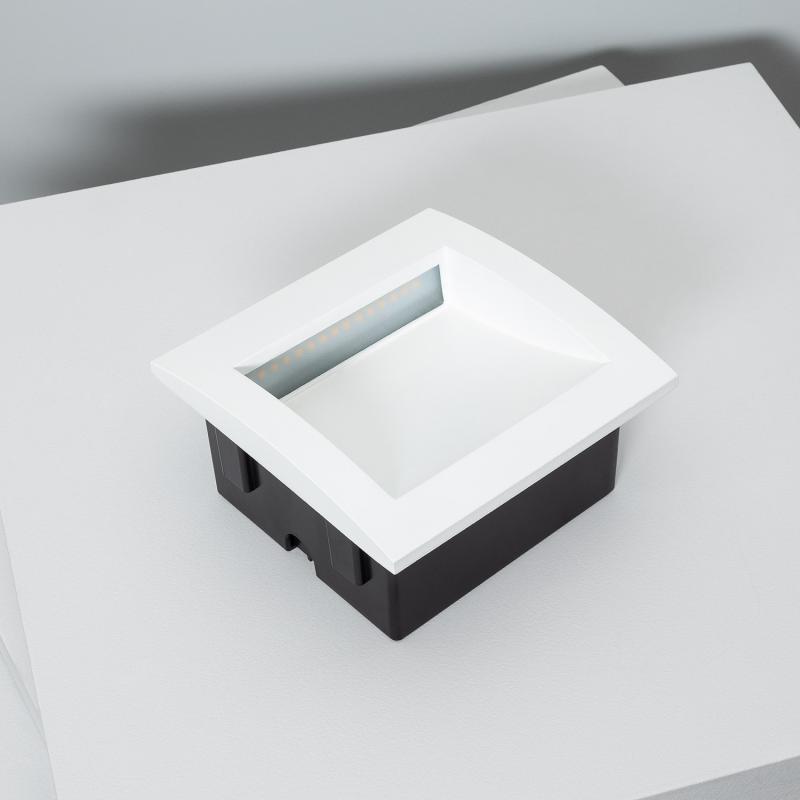 Product of 4W Natt Outdoor Square Recessed LED Wall Light in White