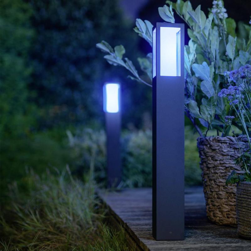 Product of PHILIPS Hue 2x 8W Impress LED Outdoor Bollard 77cm