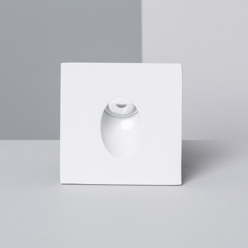 Produkt od Nástěnné Zápustné 1W LED Svítidlo Adam Čtvercové v Bílé