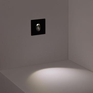 Product of  Adam Square Recessed Wall Spotlight in Black