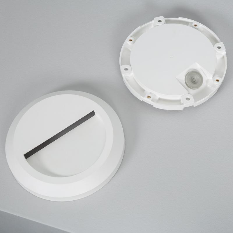 Product of 1W Edulis Round Surface Outdoor LED Wall Light in White