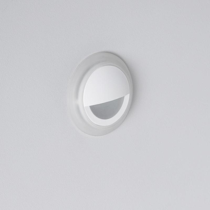 Prodotto da Segnapasso LED 3W Incasso a Parete Circolare Bianco Oculare