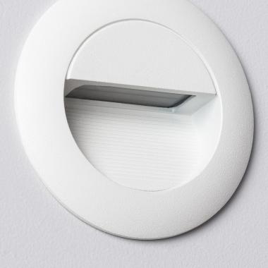 Prodotto da Segnapasso da Parete per Esterni LED 3W in Alluminio Circolare Wabi Bianco