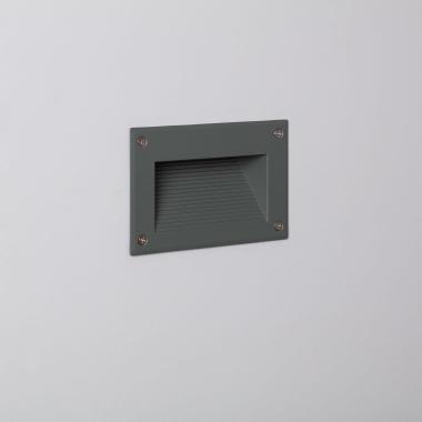 Product van Wandlamp Outdoor LED 3W  Inbouw Mystic   Grijs