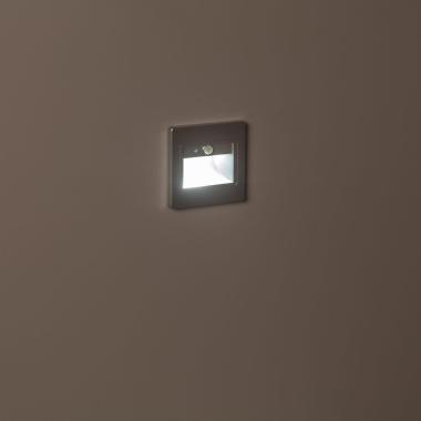Product of 1.5W Bark Recessed Wall LED Spotlight with PIR Sensor in Grey