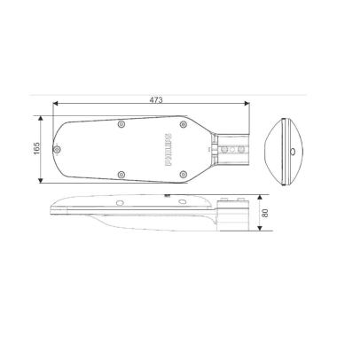 Product of PHILIPS Ledinaire 54W 113lm/W IP65 LED Streetlight BRP062