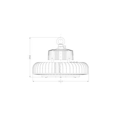 Produkt von LED-Hallenstrahler High Bay SLIM Philips Dimmbar 200W 90°