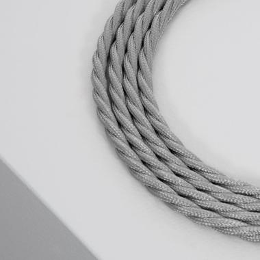 Product of Braided Textile Electrical Cable in Grey