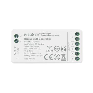 Product of MiBoxer 12/24V DC RGBW LED Dimmer Controller + 8 Zone RF Remote