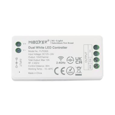 Product of MiBoxer 12/24V DC CCT LED Dimmer Controller + MiBoxer Sunrise Round RF Remote