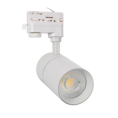 Product van Spotlight New Mallet Wit 30W Dimbaar No Flicker voor Driefasige Rail (UGR 15)