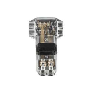 Produit de Connecteur Type T 2 Pôles pour Câble Non Dénudé de 0,5mm pour Ruban LED IP40