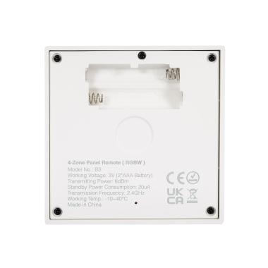 Product van Controller RGBW 12/24V DC Controller + RF Controller 4 Zones MiBoxer