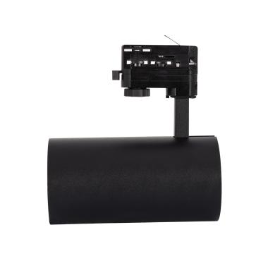 Product van Rail Spot LED Driefase 30W New d'Angelo Black LIFUD (CRI 90) LIFUD