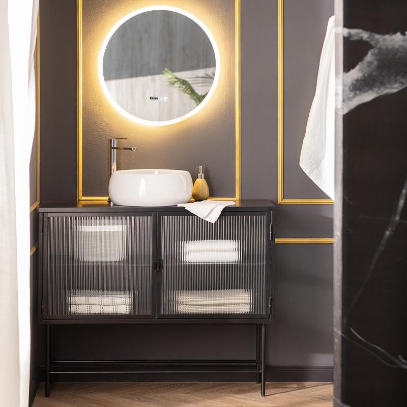 Prodotto da Specchio da Bagno con Luce LED e Antiappannamento Ø60 cm Palolem 