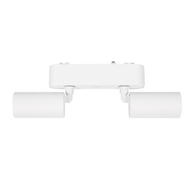 Produit de Spot LED Double 10W CRI90 (UGR16) Blanc pour Rail Magnétique Monophasé Super Slim 25mm 48V 