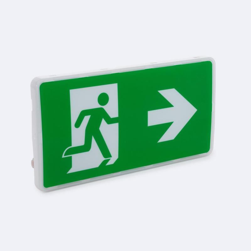 Product of Permanent LED Emergency Recessed/Surface Light with Double Sided Safety Sign with 150x310 mm Cut Out IP65