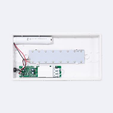 Prodotto da Luce di Emergenza LED a Incasso/Superficie 130lm Permanente/Non Permanente con Insegna IP65 Foro 150x310 mm